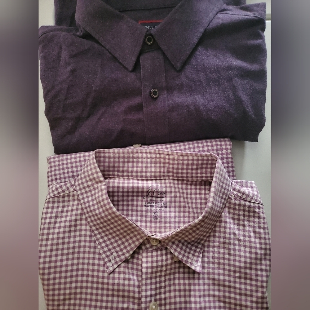 J. Crew UNTUCKit Mens Longsleeve Button Down Dress Shirts Size XL Bundle Easter